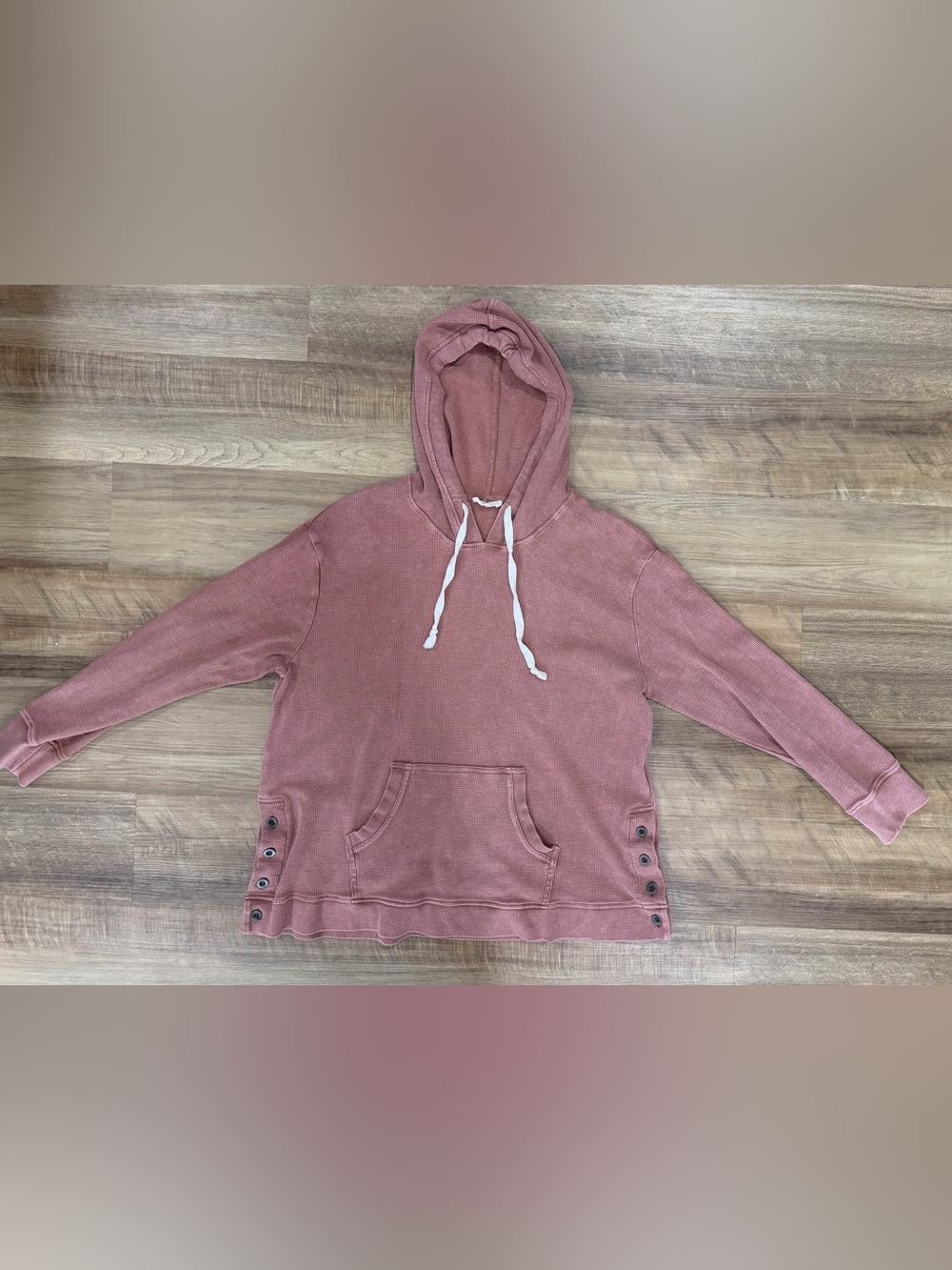 Women's Dusty Rose Hooded Pullover Sweatshirt